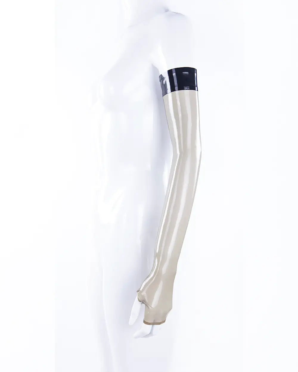 Opera lenght gloves with contrast