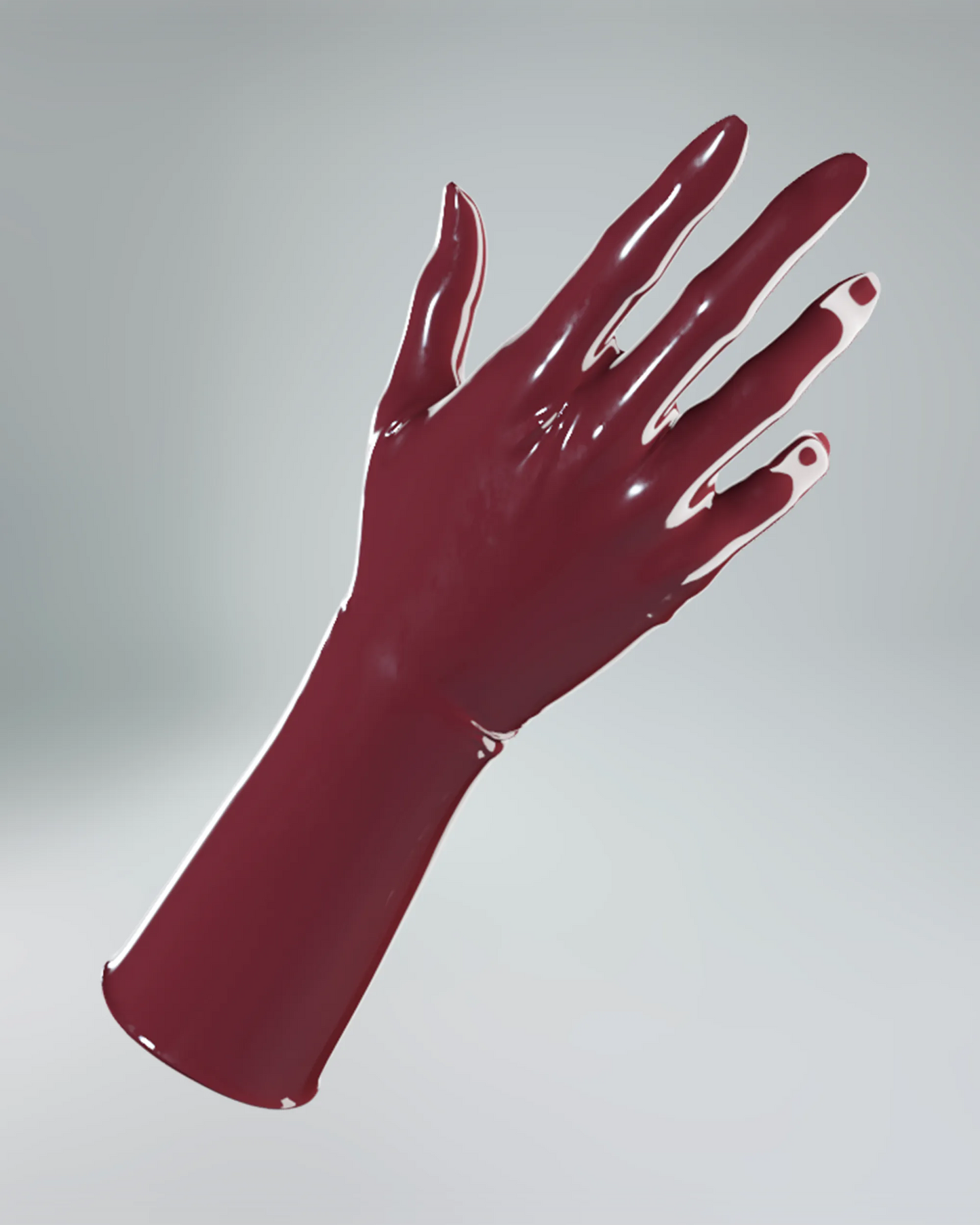 UNIQDSN Dark raspberry mid-arm gloves