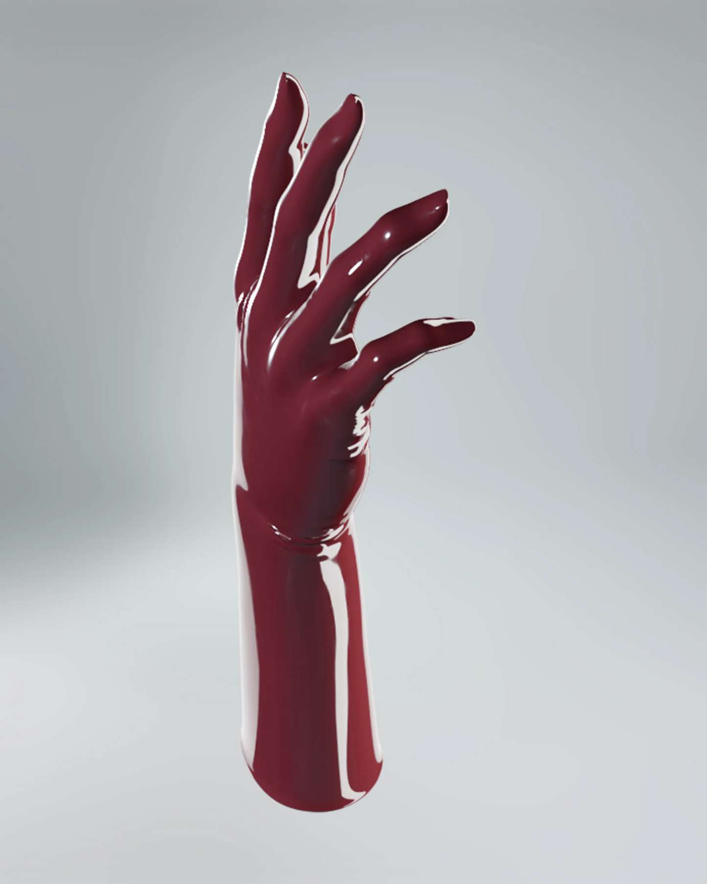 UNIQDSN Dark raspberry mid-arm gloves