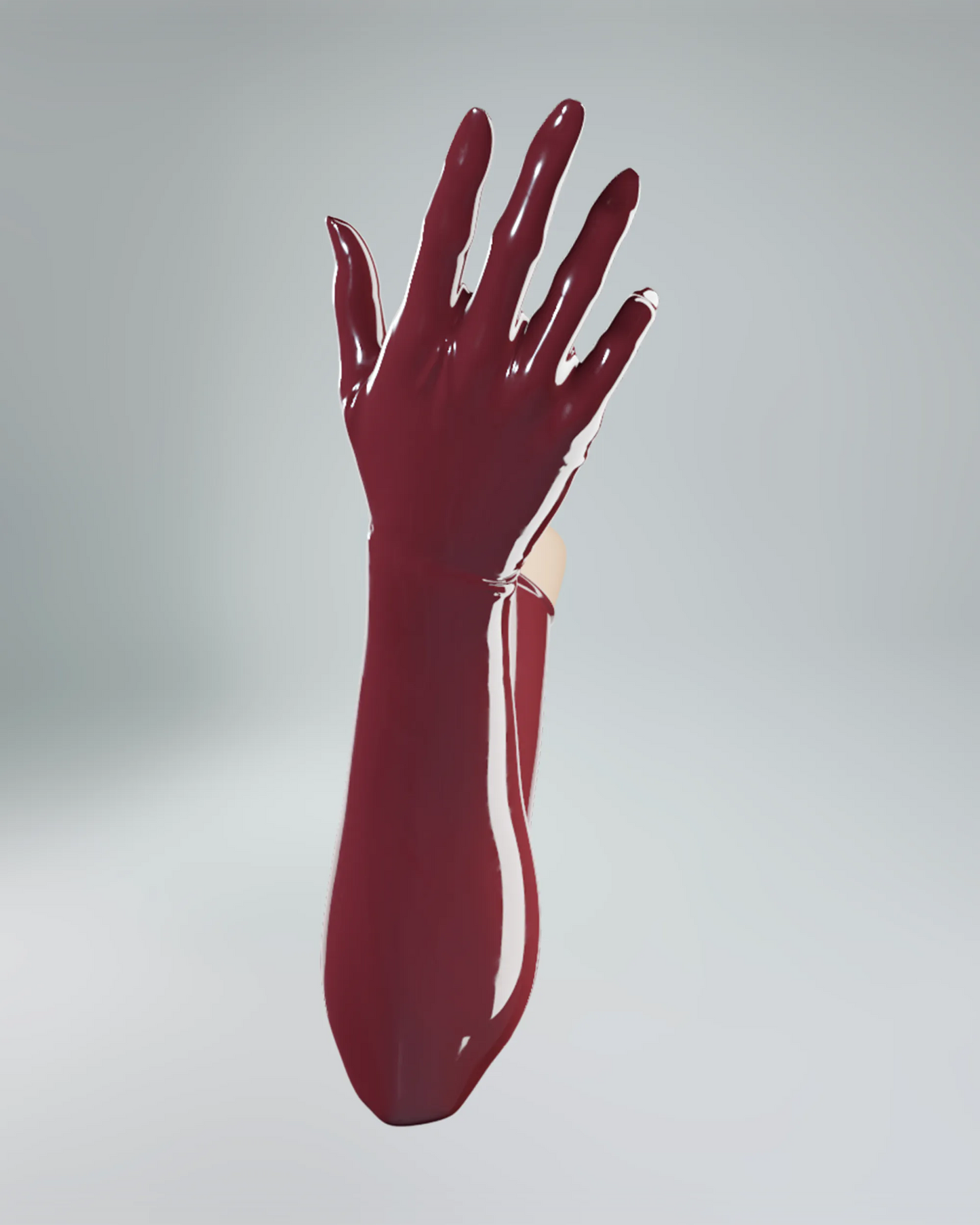 UNIQDSN Dark raspberry opera length gloves