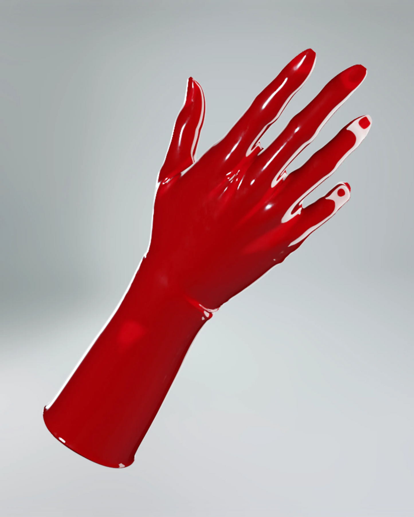 UNIQDSN Lava red mid-arm gloves