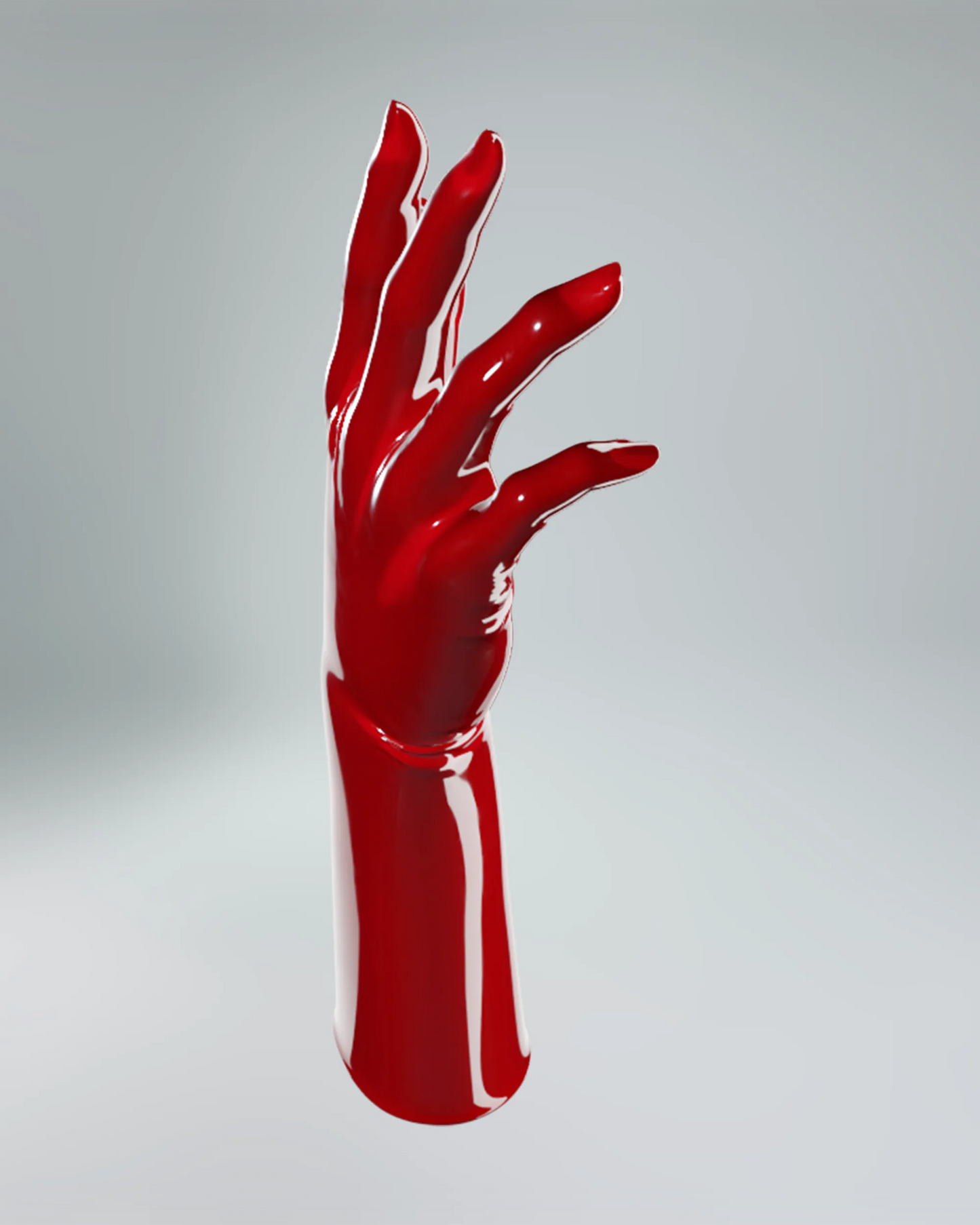 UNIQDSN Lava red mid-arm gloves