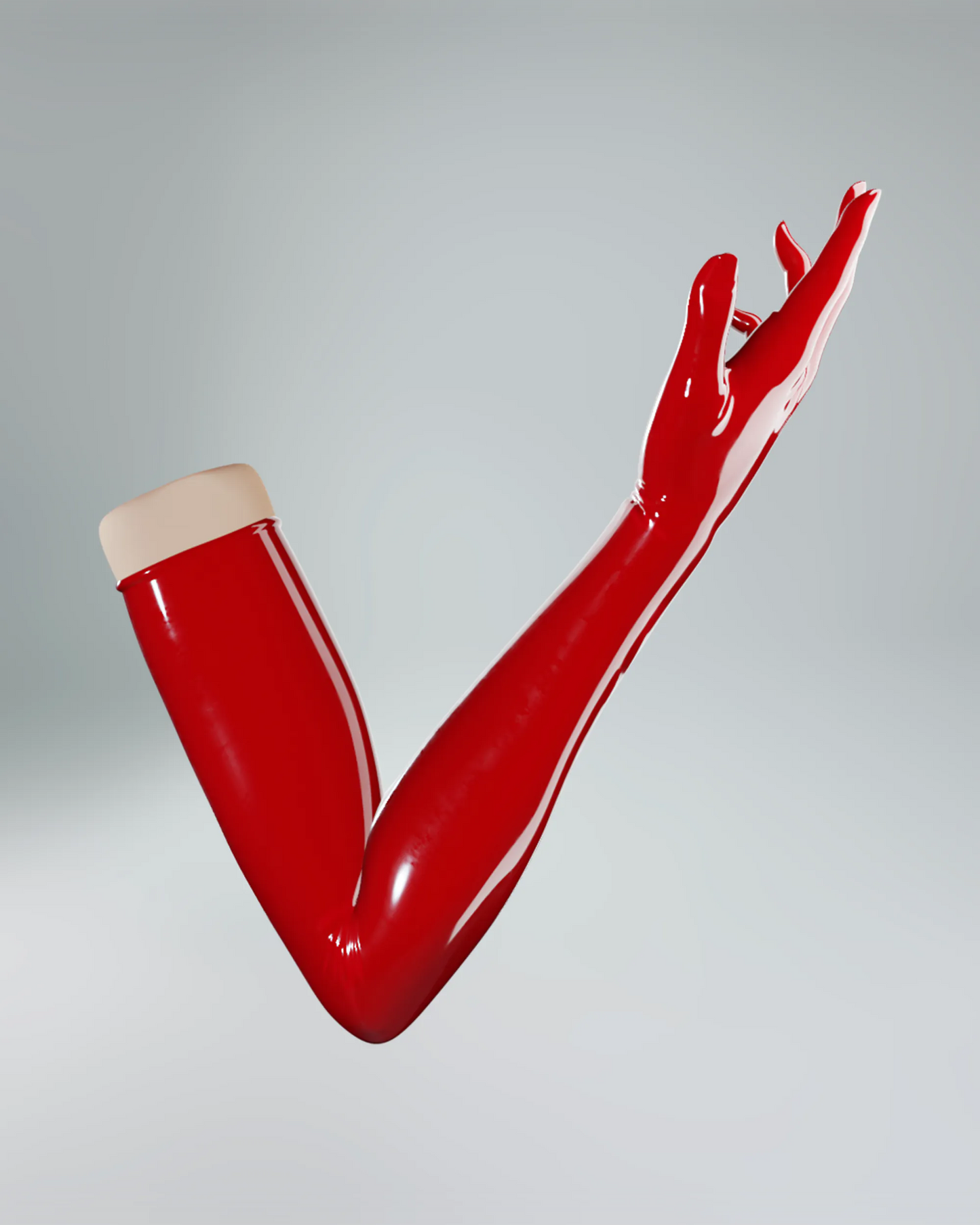 UNIQDSN Lava red opera lenght gloves