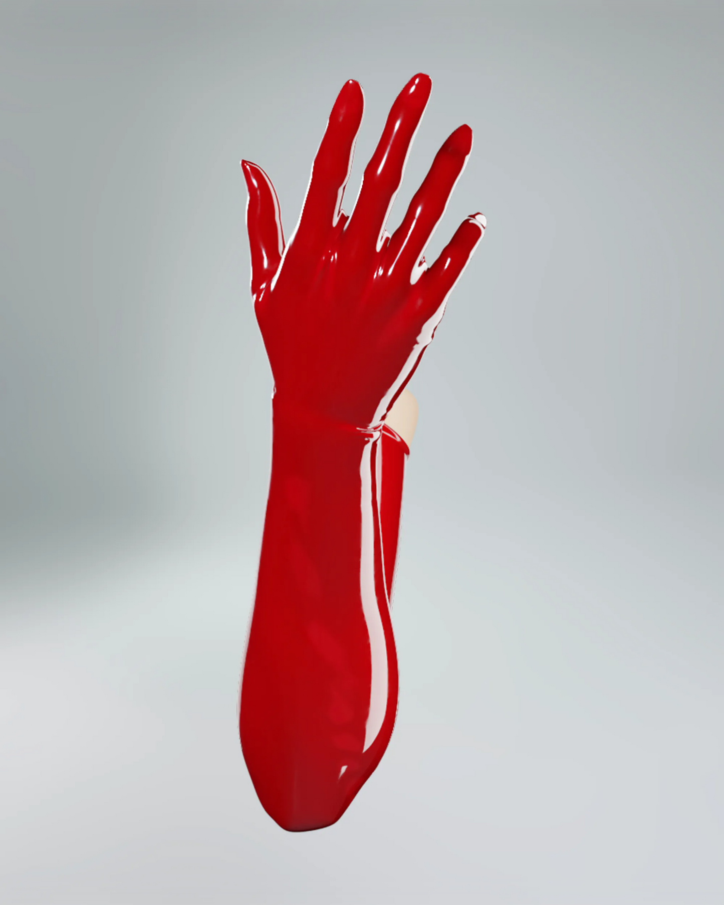 UNIQDSN Lava red opera lenght gloves