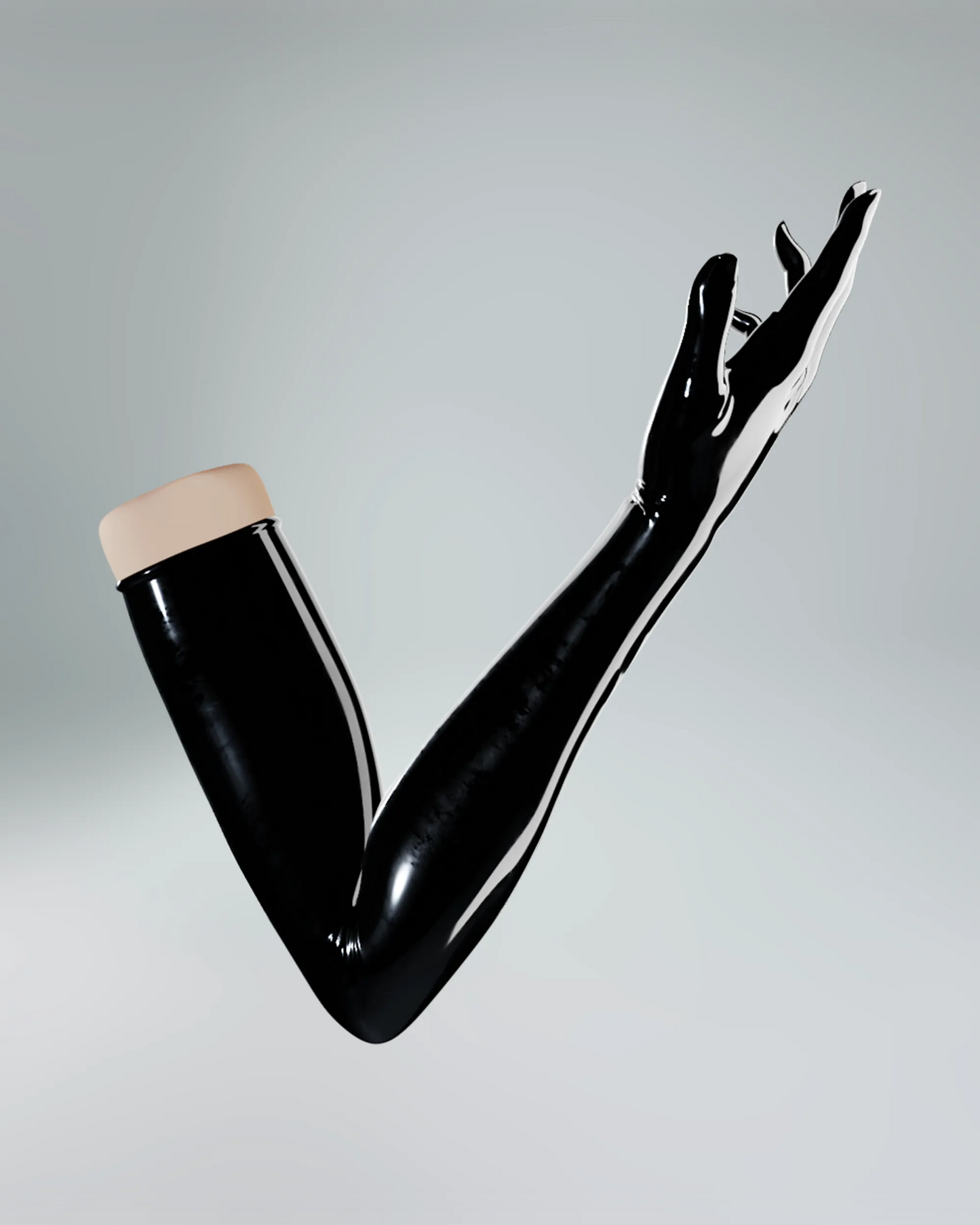 UNIQDSN Obsidian black opera lenght gloves