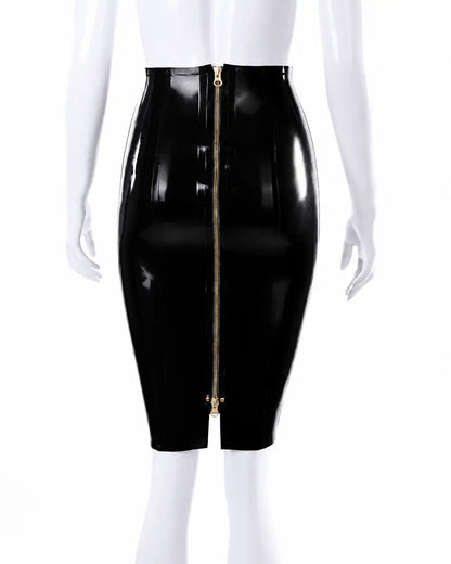 Pencil skirt with full back zipper
