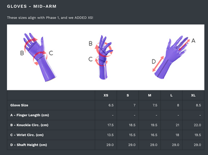 UNIQDSN translucent smoky black mid-arm gloves