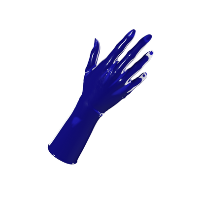 UNIQDSN Cobalt blue mid-arm gloves