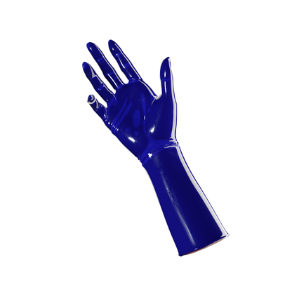 UNIQDSN Cobalt blue mid-arm gloves