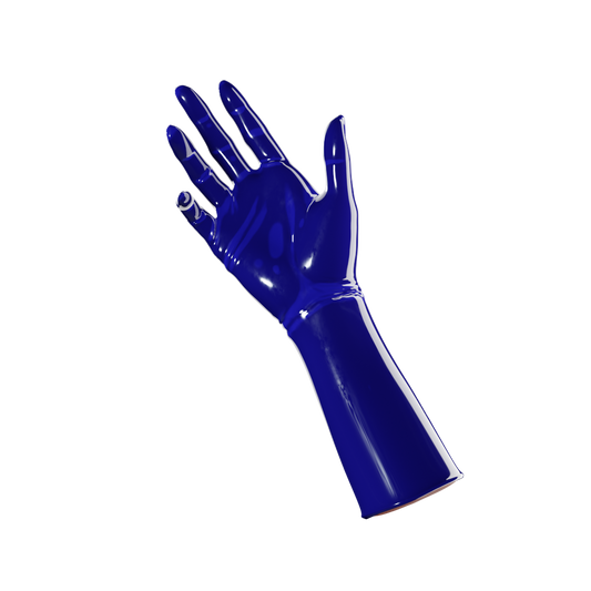 UNIQDSN Cobalt blue mid-arm gloves