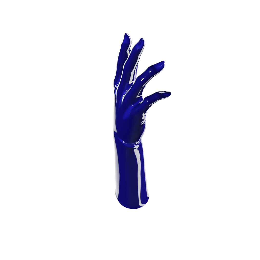 UNIQDSN Cobalt blue mid-arm gloves