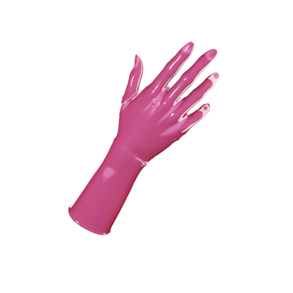 UNIQDSN Dragonfruit pink mid-arm gloves