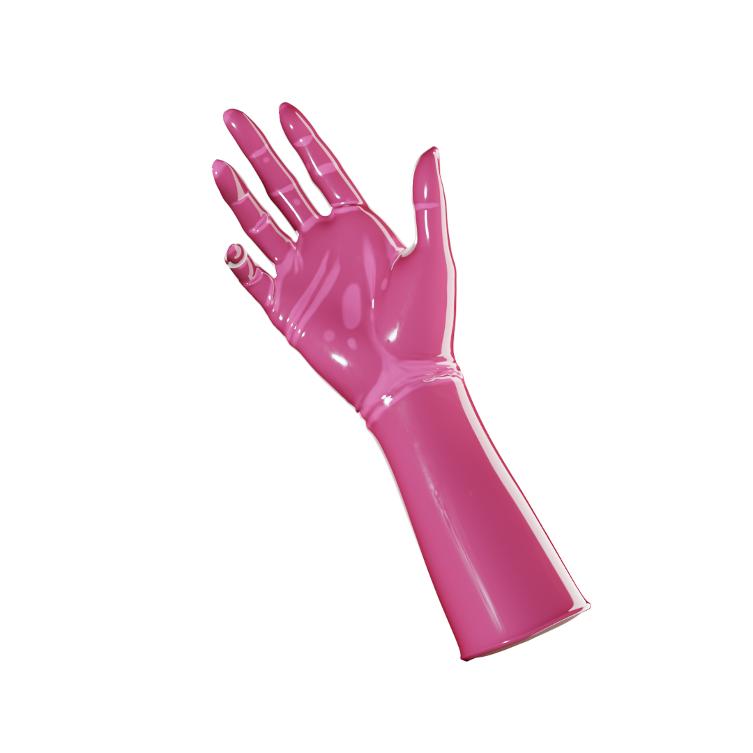 UNIQDSN Dragonfruit pink mid-arm gloves