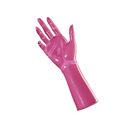 UNIQDSN Dragonfruit pink mid-arm gloves