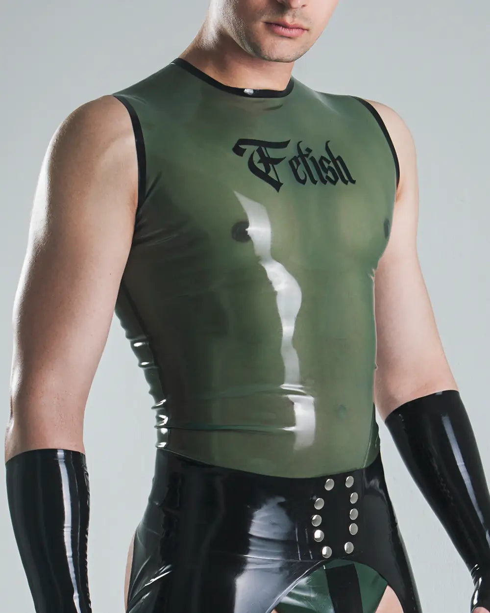 Fetish sleeveless t-shirt