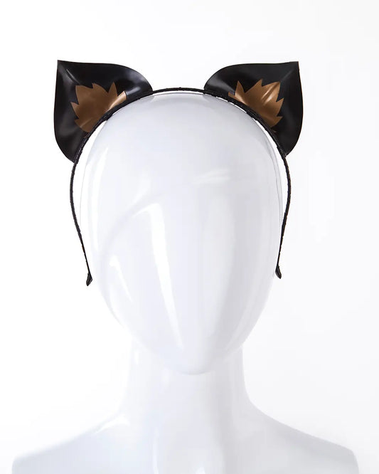 Latex kitty ears with contrast