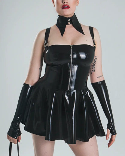 Farrah flare mini dress