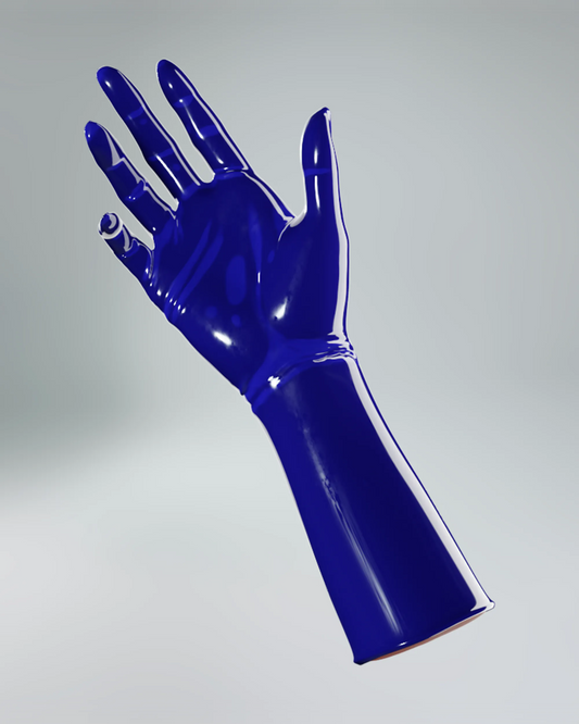 UNIQDSN Cobalt blue mid-arm gloves