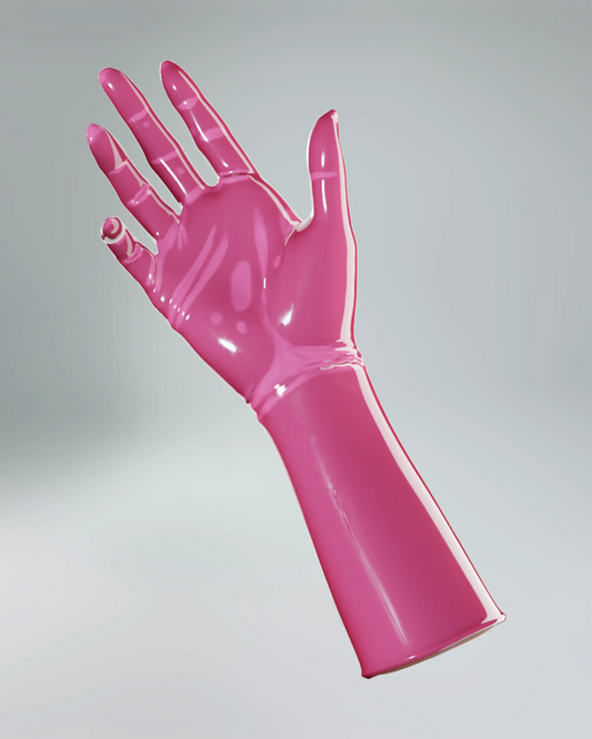 UNIQDSN Dragonfruit pink mid-arm gloves