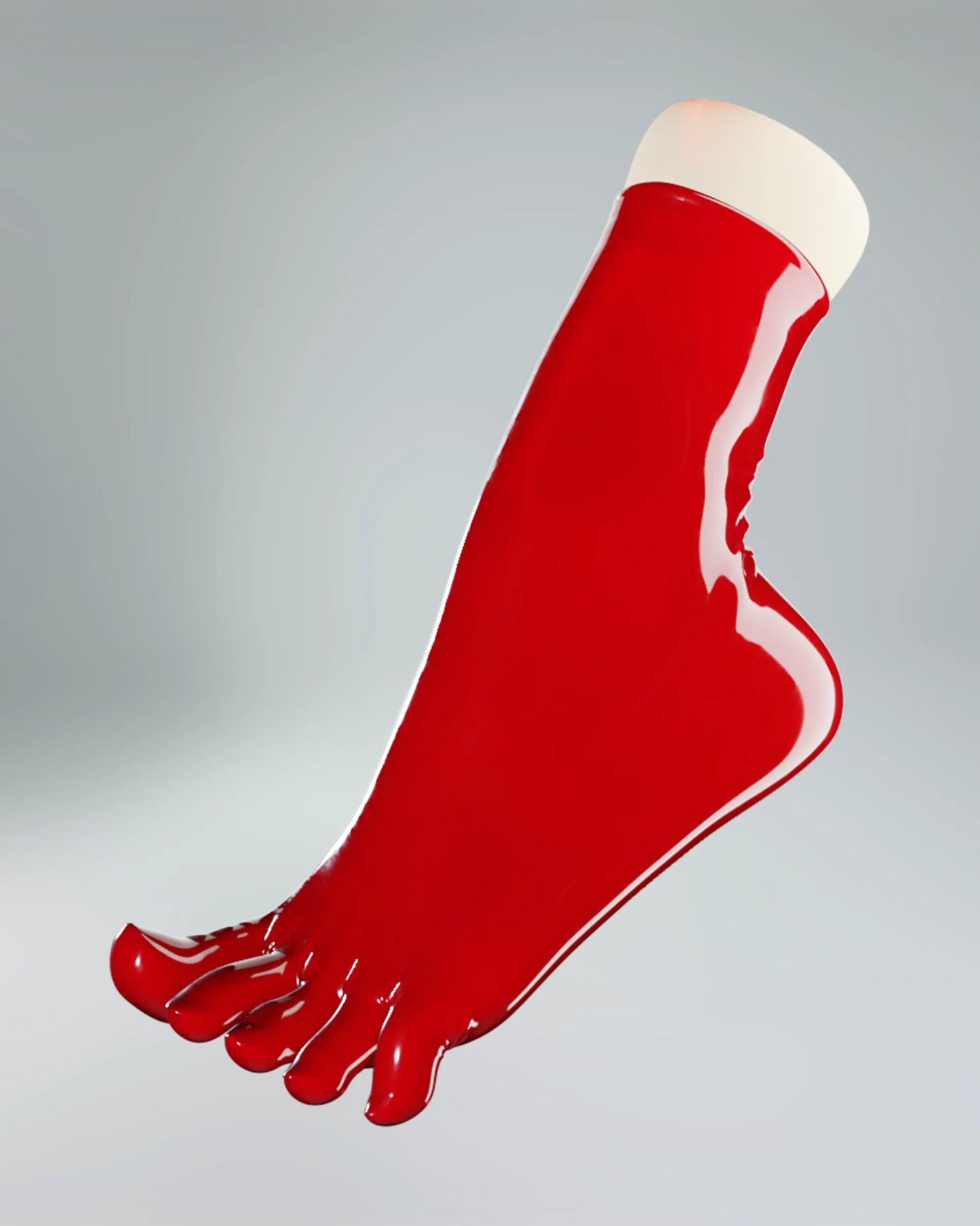 UNIQDSN Lava red socks (ankle high)