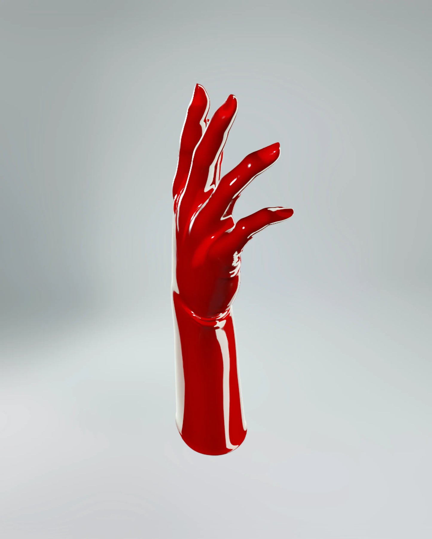 UNIQDSN Lava red mid-arm gloves